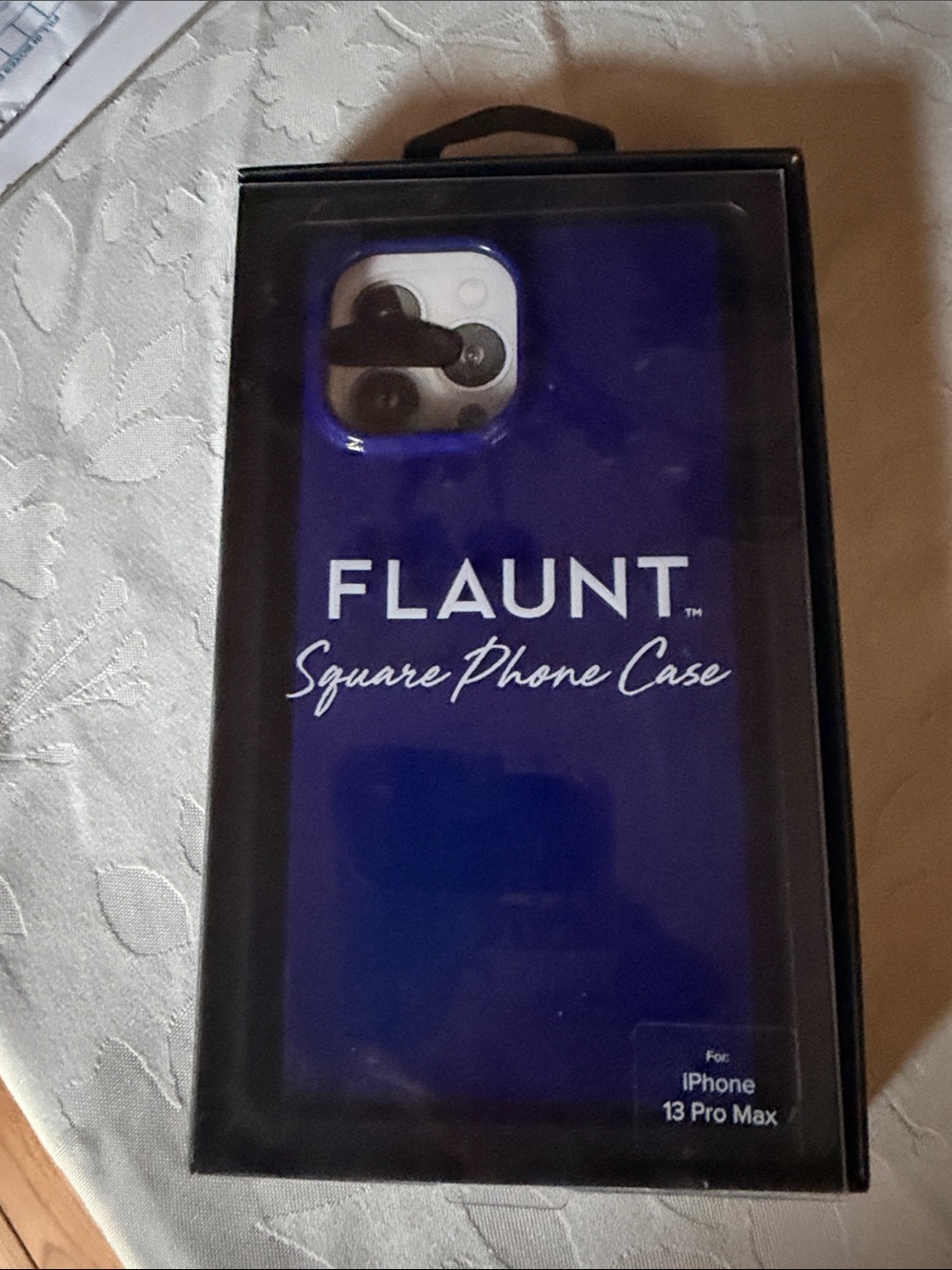 Flaunt Square Phone Case for iPhone 13 Pro Max — blue